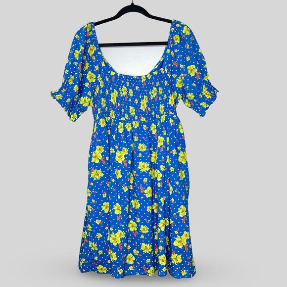 Draper James Floral Polka Dot Dress - Picture 6 of 6